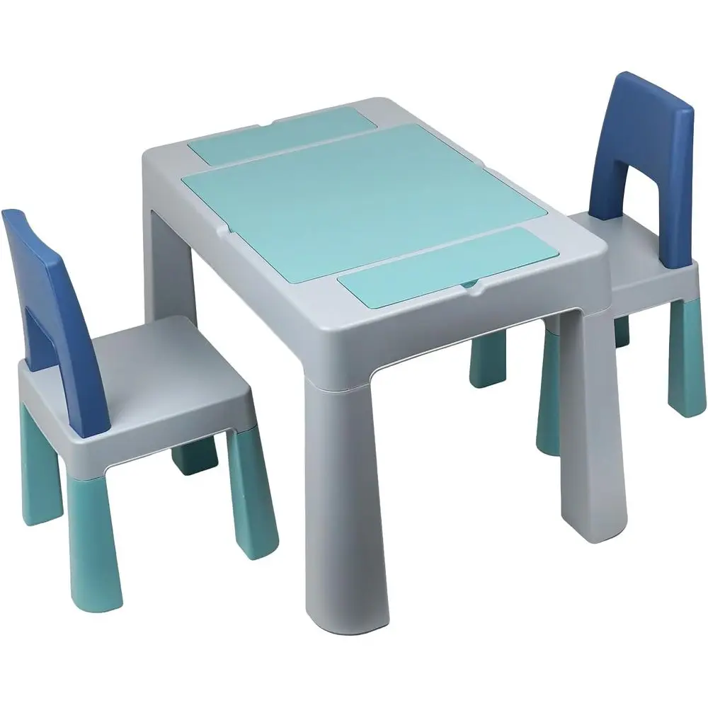 Kids Outdoor Activity Table - Versatile Kids Activity Table with Chairs,