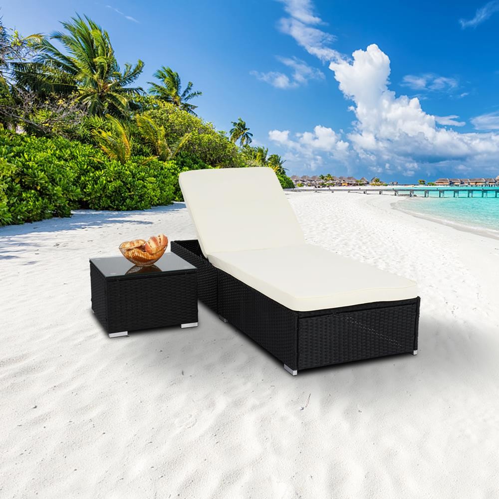 Kids Outdoor Lounge Furniture - Yard Patio Furniture Adjustable PE Rattan