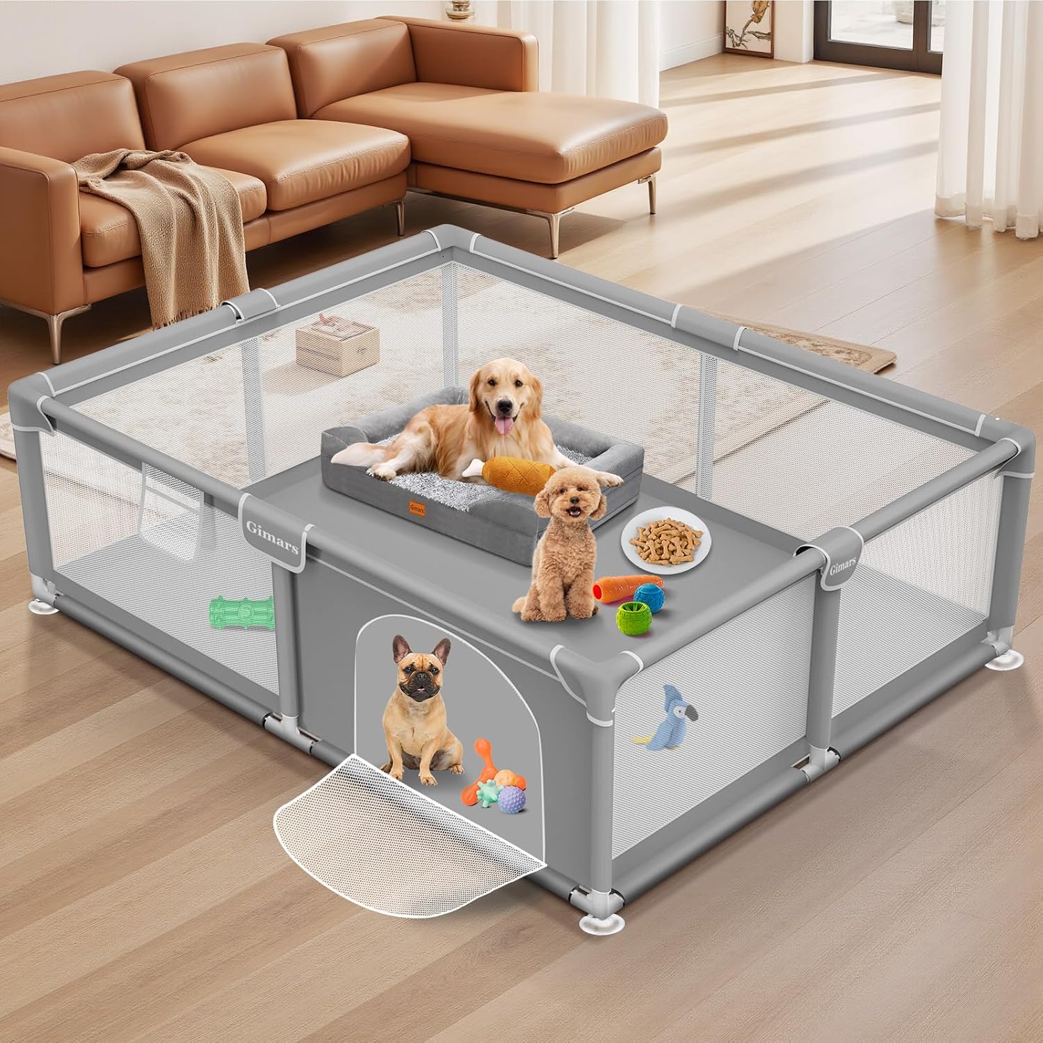 Kids Outdoor Wendy House - Portable Puppy Playpen Gate Sturdy Thickened