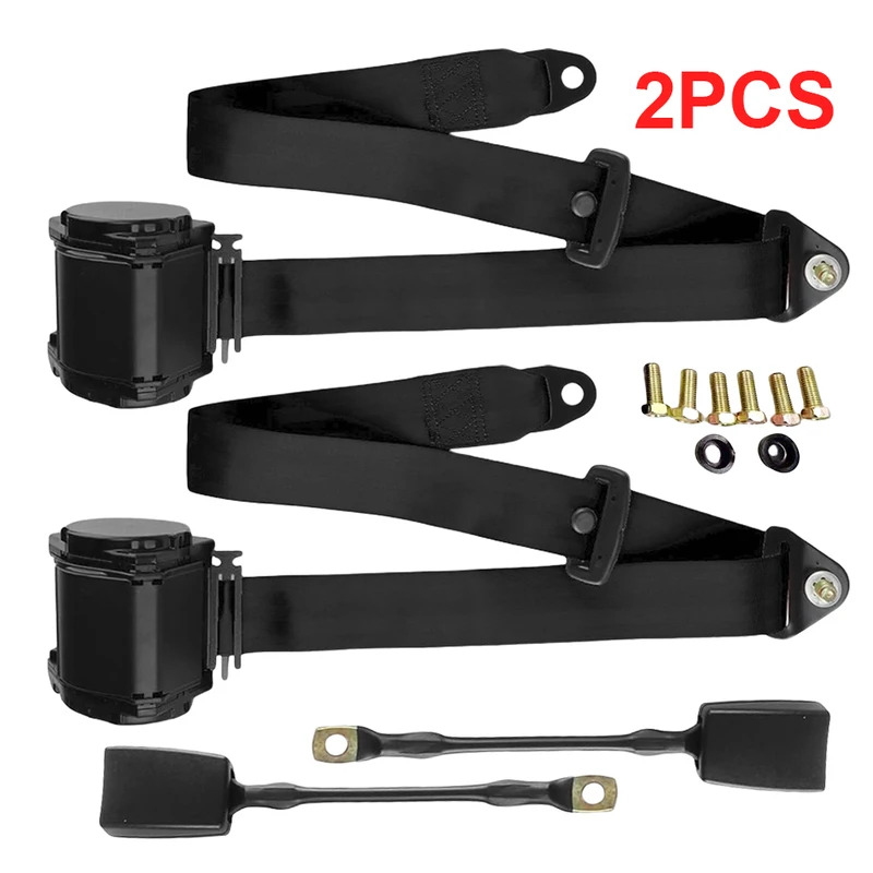 Swing Seat Belt - 2Pcs Automatic Seat Belt Three-Point Retractable