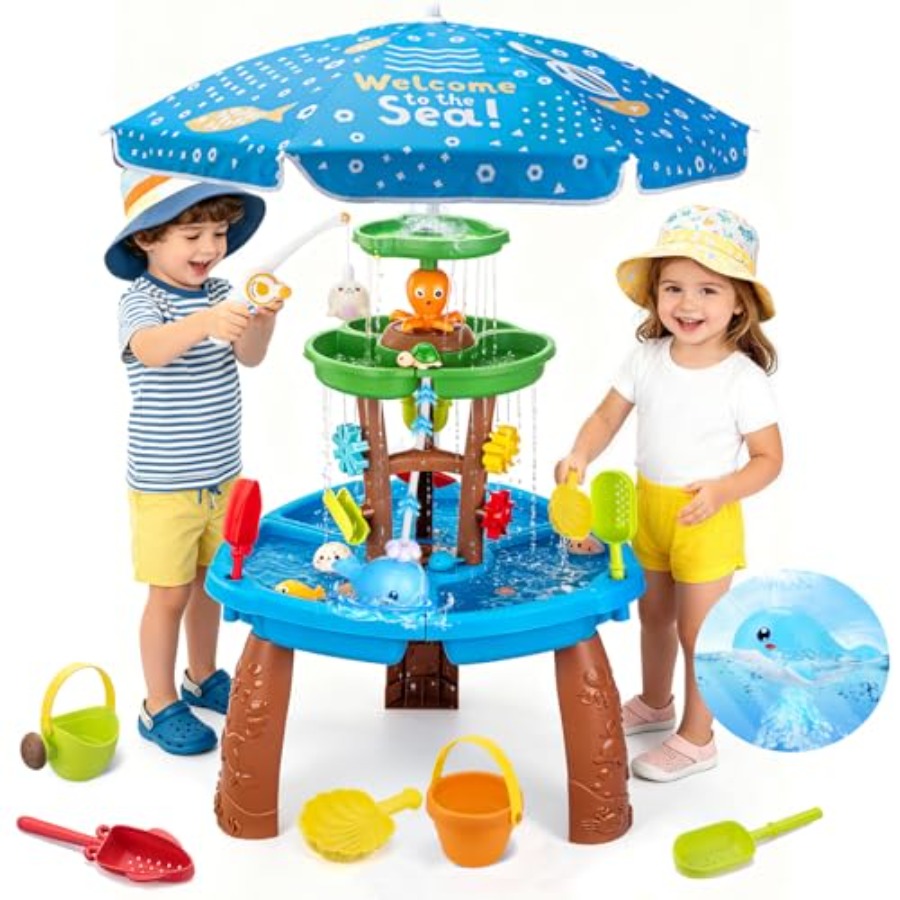 Kids Outdoor Sensory Table - Outdoor water table for kids aged