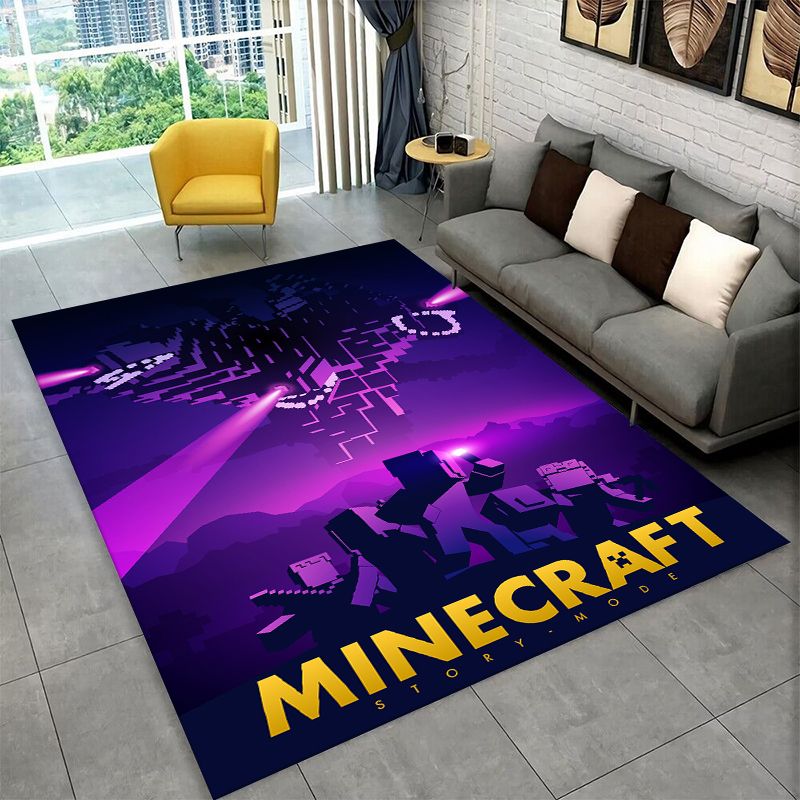 Kids Outdoor Flooring - Cartoon S-Sandbox Pixel Bulding Game Non-Slip