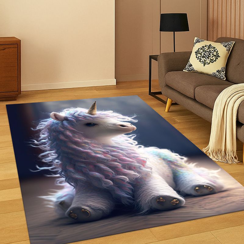 Kids Outdoor Flooring - Dream Unicorn Cute Cartoon Girl Carpet