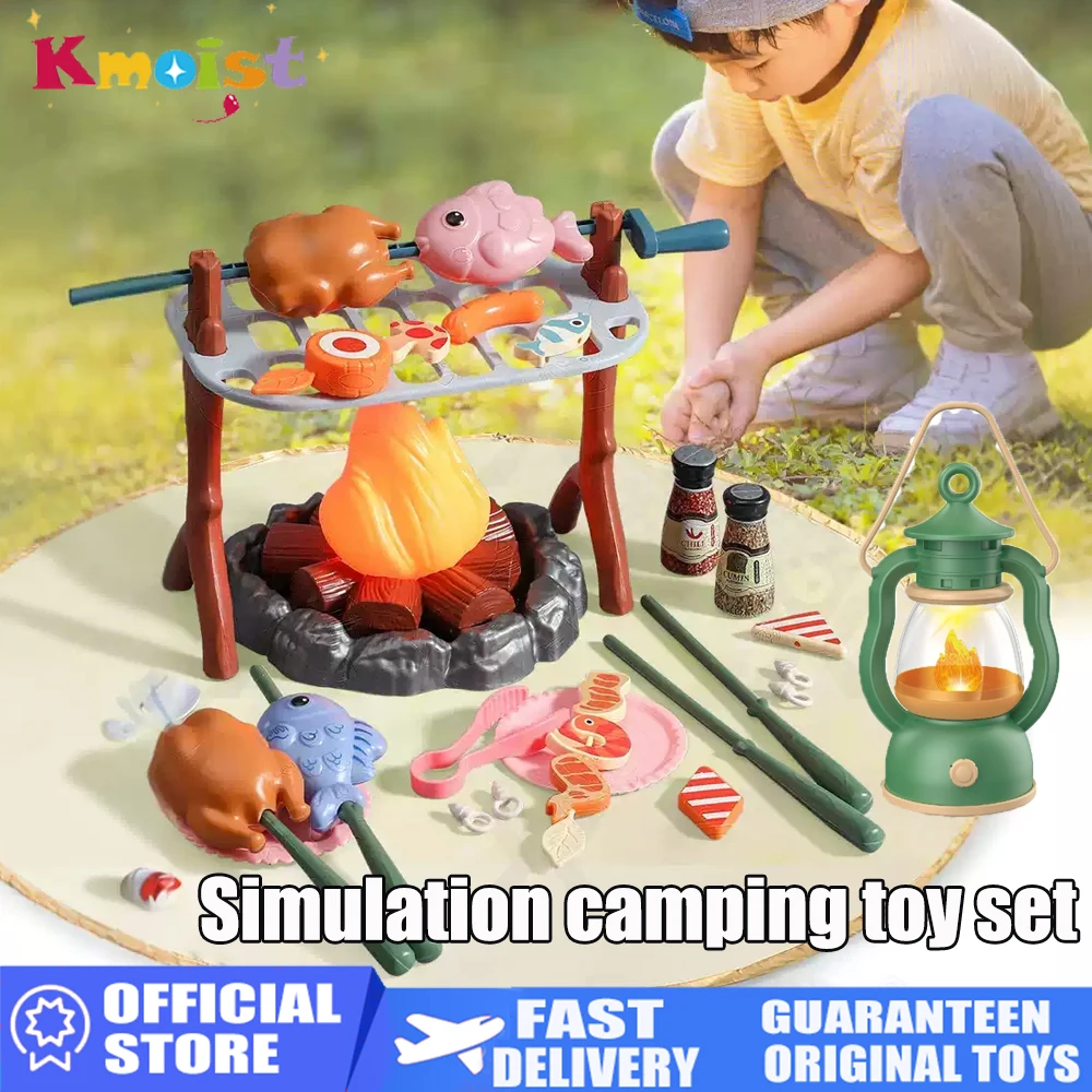 Kids Outdoor Kitchen Diy - 28/26/33/44 Pieces Diy Camping Play Set