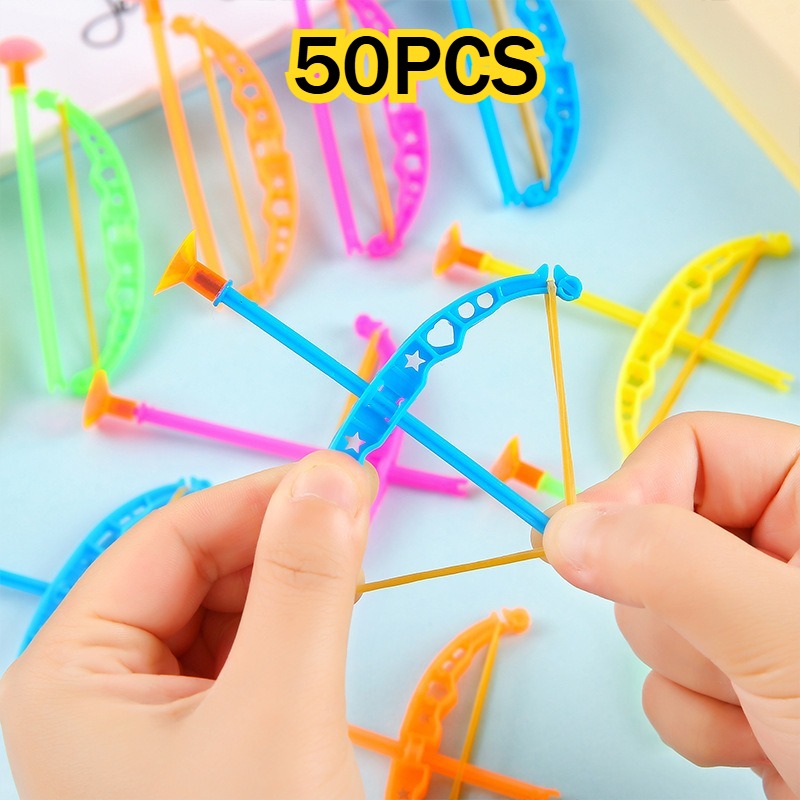 Kids Outdoor Easter Gifts - 50Pcs Colorful Mini Plastic Sucker Shooting