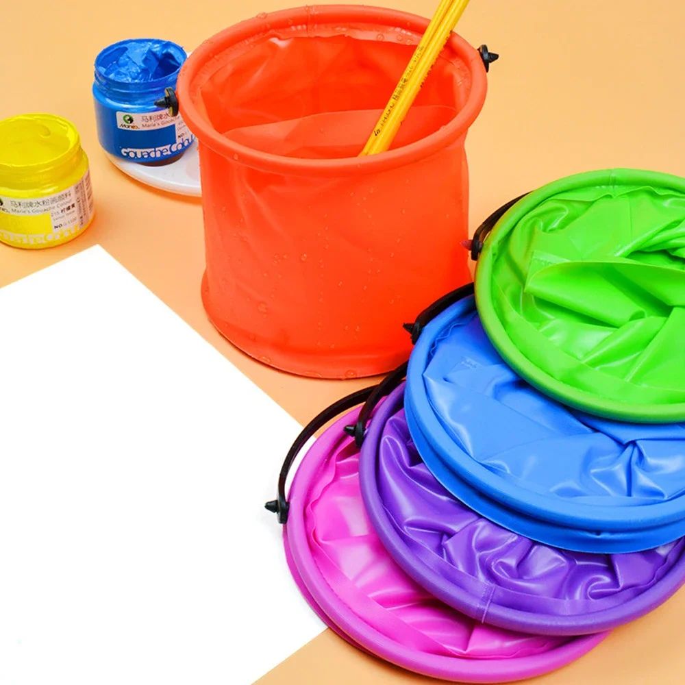 Kids Outdoor Water - Collapsible Beach Sand Bucket Portable Folding