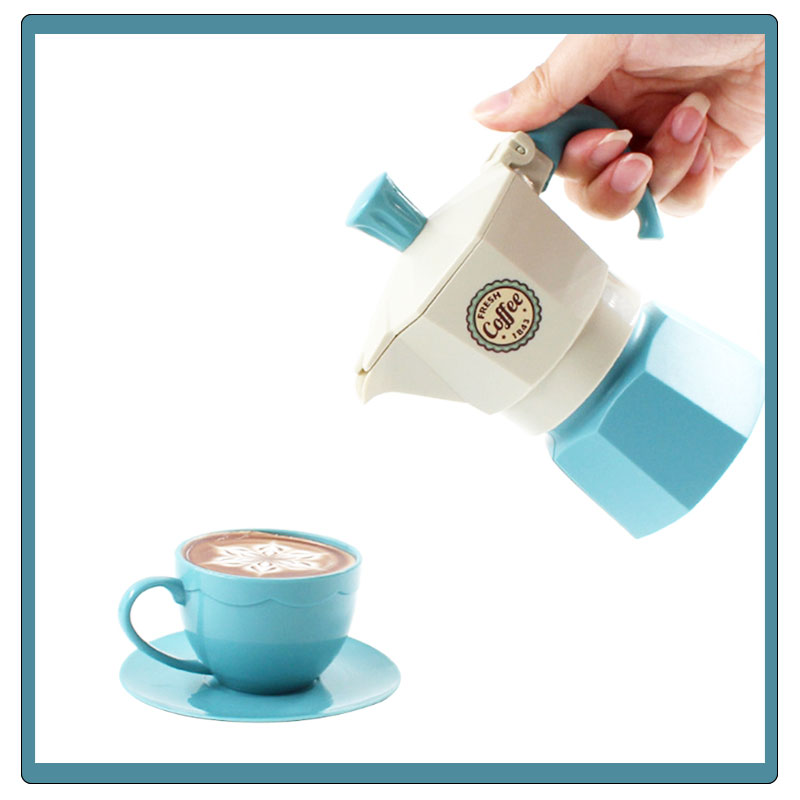 Kids Outdoor Kitchen Diy - Pretend Play Simulation Coffee Set Tableware
