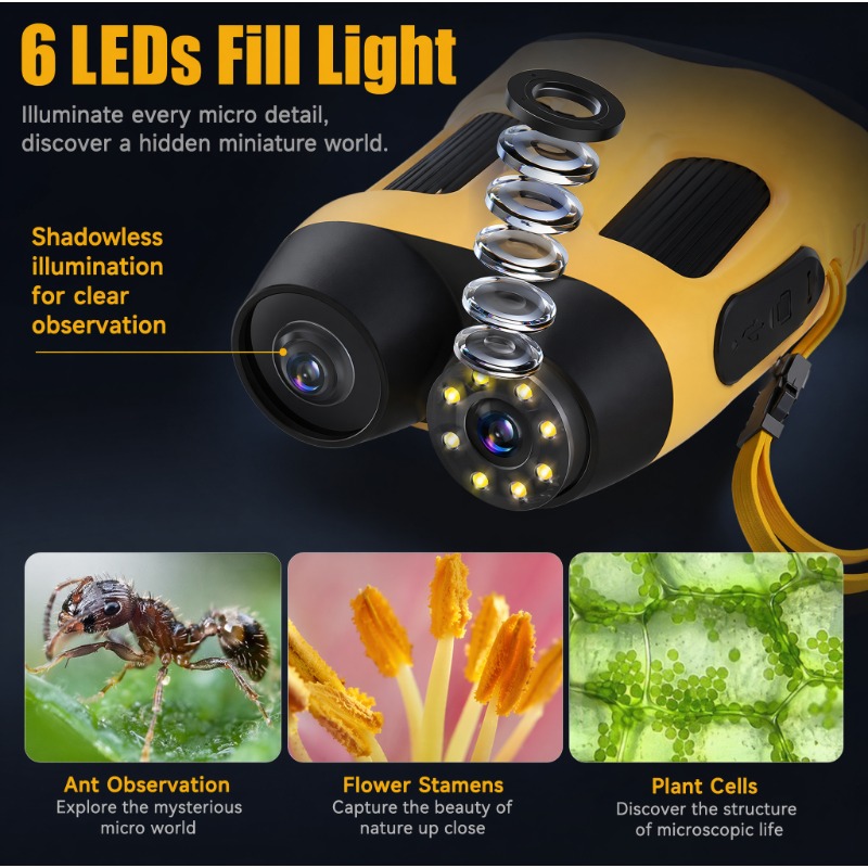 4K 1000X Microscope Camera Dig - огляд і ціна Kids Outdoor Microscope
