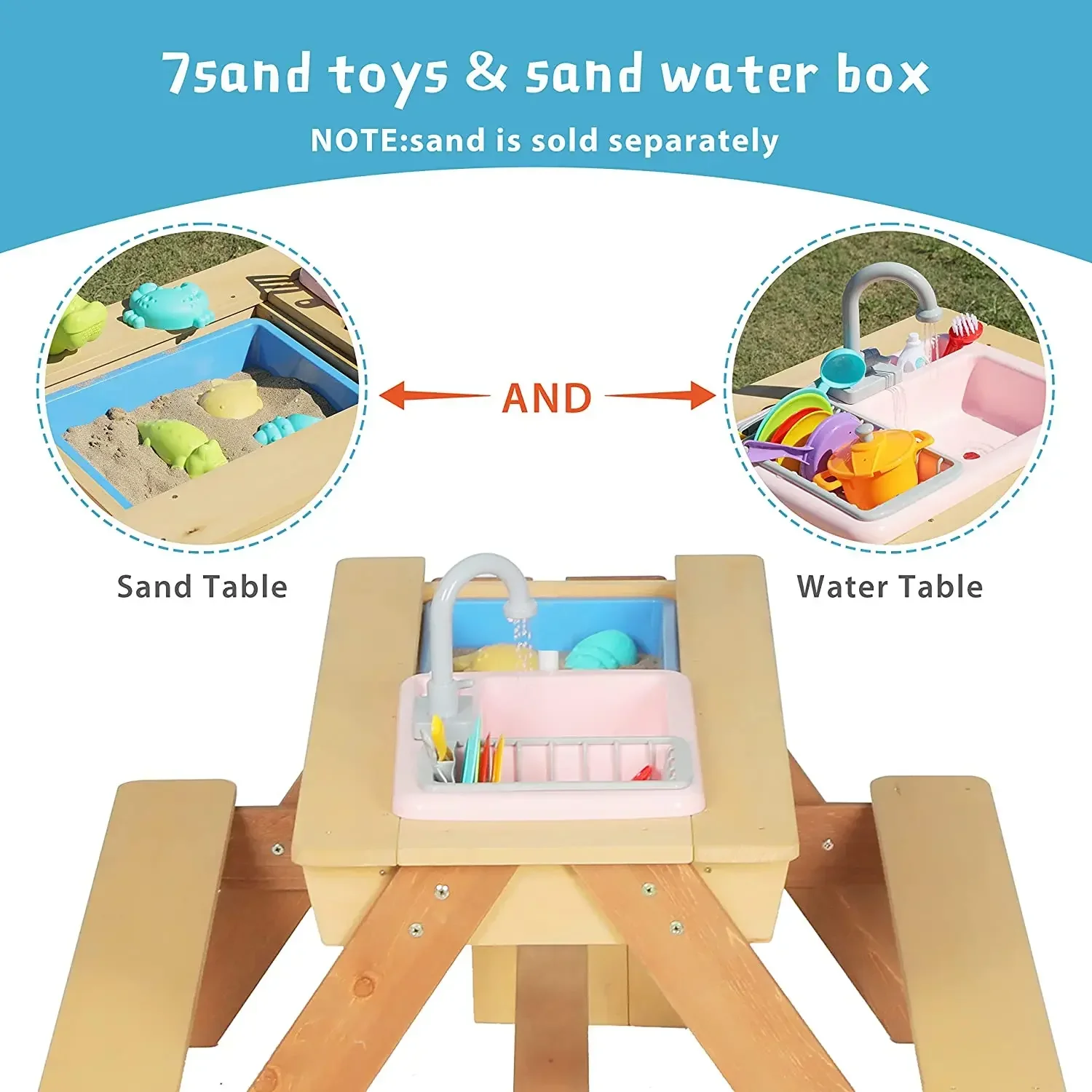 #Kids Picnic Table Outdoor Pat - огляд і ціна Kids Outdoor Activity Table