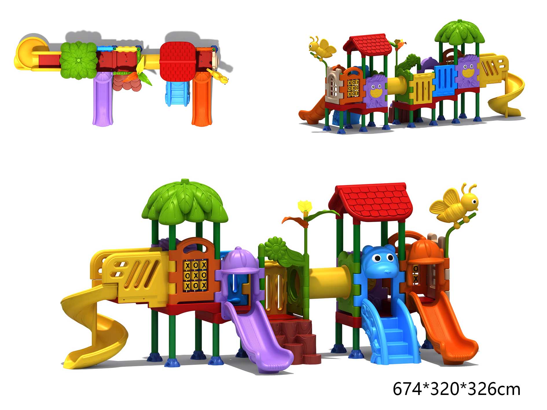 KID Playground Playhouse Sets  - огляд і ціна Outdoor Children'S Park