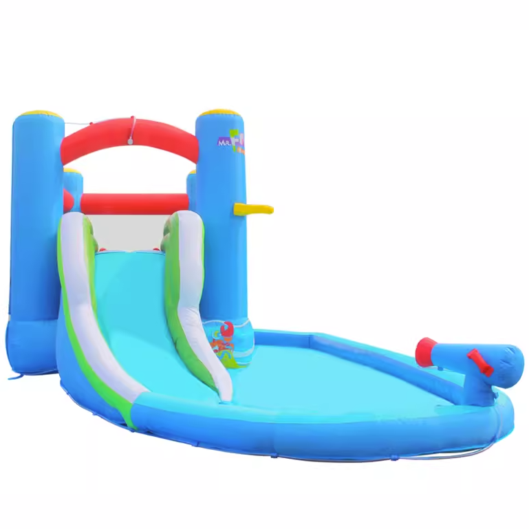 Inflatable Pool Castle with Sl - огляд і ціна Outdoor Children'S Park
