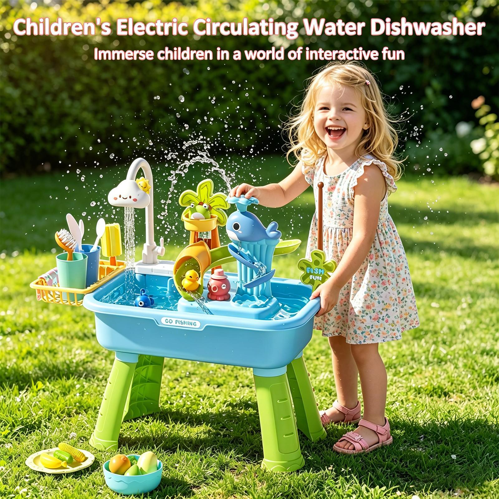 Toddler Water Table Kitchen Pl - огляд і ціна Kids Outdoor Sensory Table