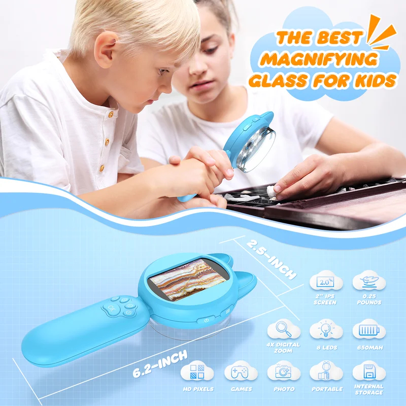2inch IPS Digital Microscope 1 - огляд і ціна Kids Outdoor Microscope