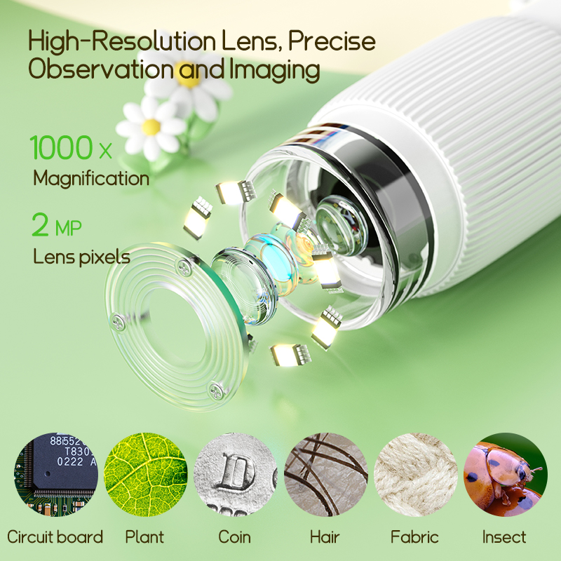 2.0 Inch Mini Pocket Microscop - огляд і ціна Kids Outdoor Microscope
