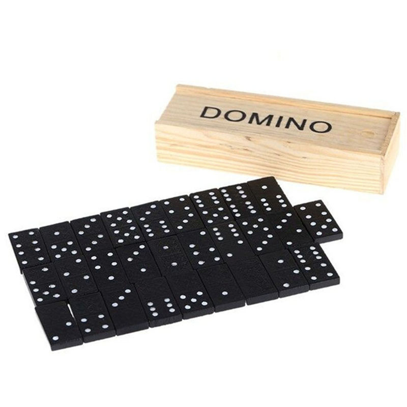 28pcs/Set Wooden Domino Board  - огляд і ціна Kids Outdoor Activity Table