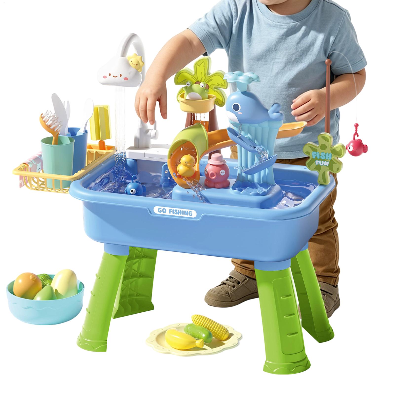 43Pcs Electric Kids Water Tabl - огляд і ціна Kids Outdoor Sensory Table