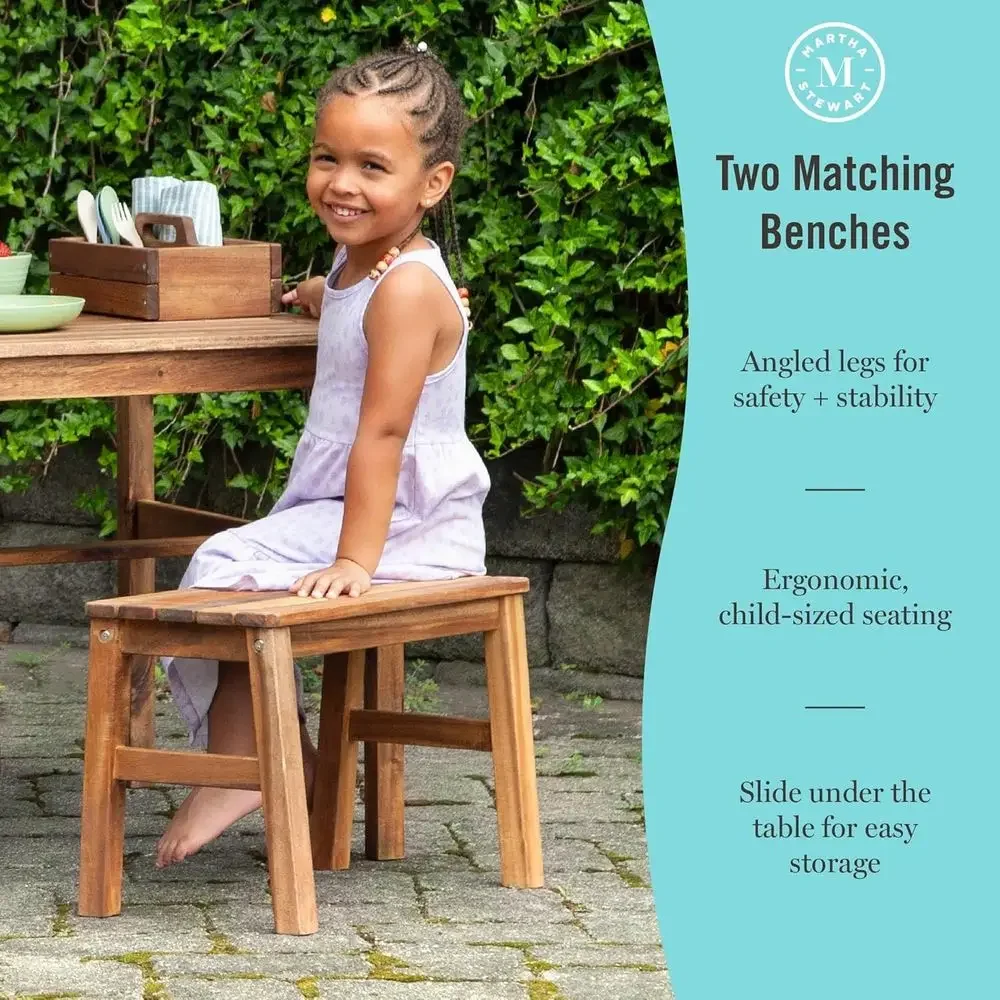 Kids Outdoor Crat Table and 2  - огляд і ціна Kids Outdoor Activity Table