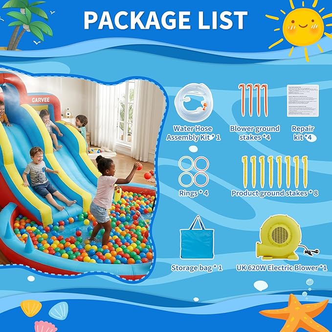 All-Season 8-in-1 Inflatable W - огляд і ціна Kids Outdoor Water