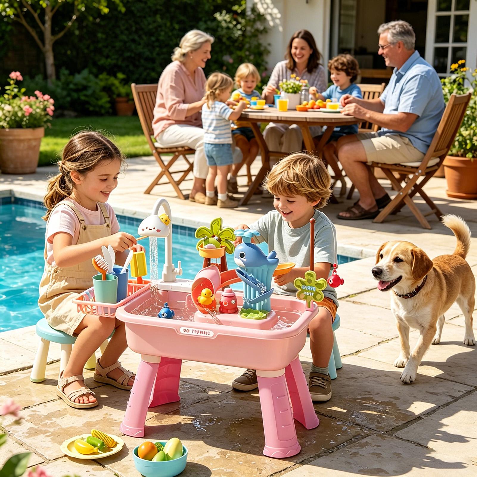 Kids Water Table with Pump, Se - огляд і ціна Kids Outdoor Activity Table