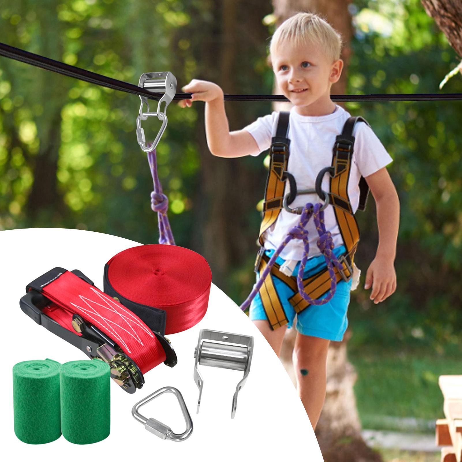Zip Line for Kids Balance Fun  - огляд і ціна Kids Outdoor Play Yard