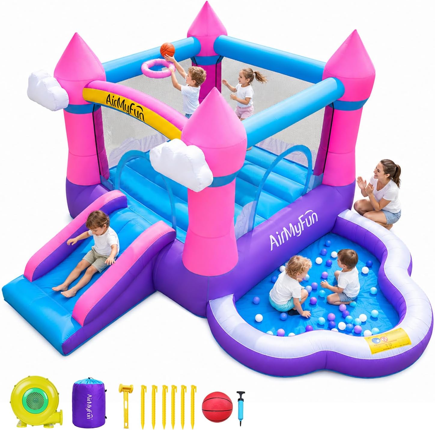 Pink Indoor/Outdoor Inflatable - огляд і ціна Kids Outdoor Water