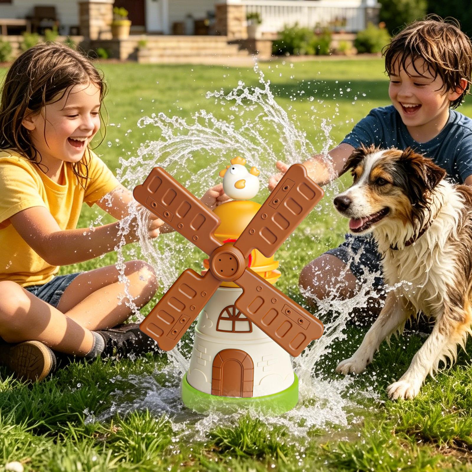 Kids Windmill Sprinkler Rotati - огляд і ціна Kids Outdoor Play Yard