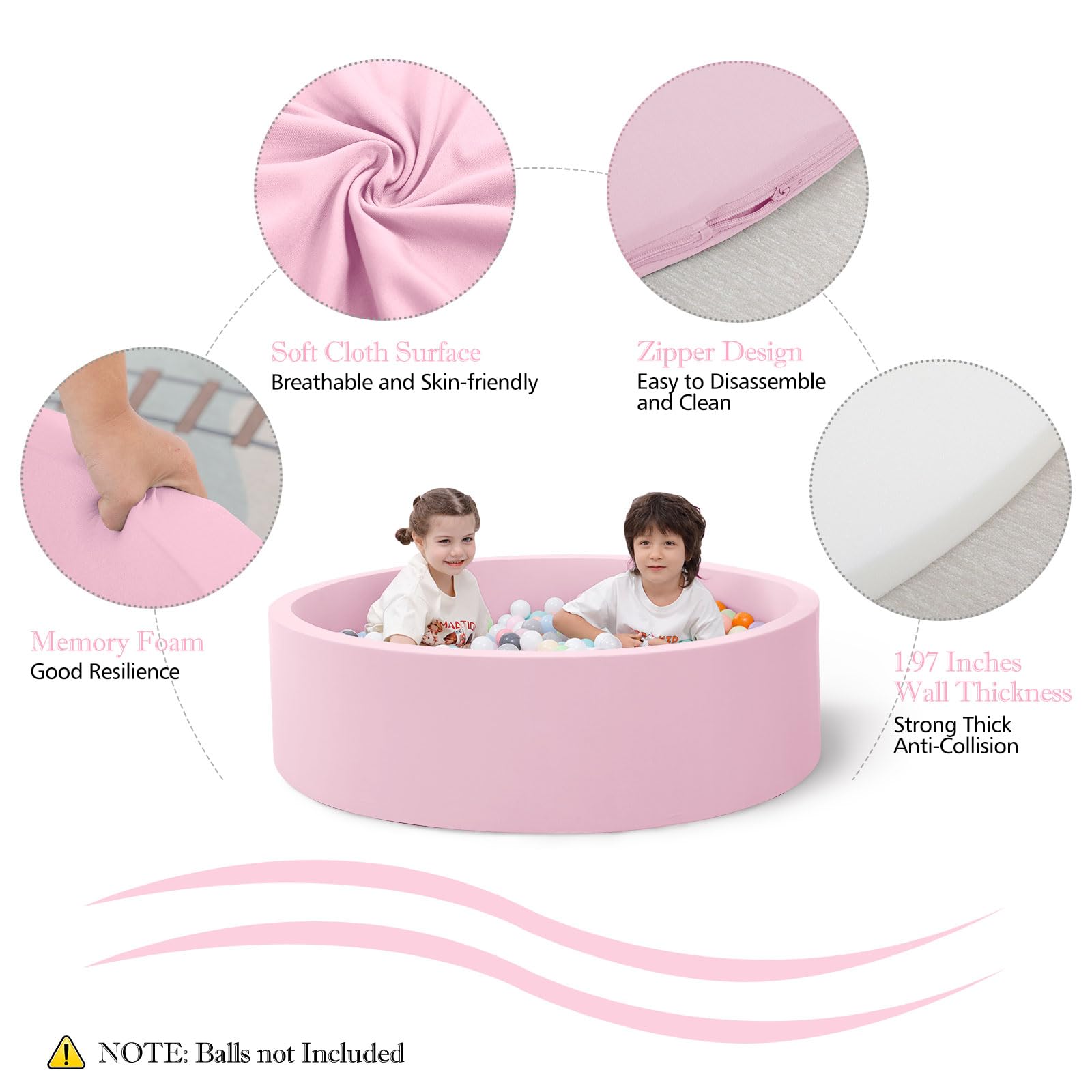 Foam Baby Ball Pit for Toddler - огляд і ціна Kids Outdoor Wendy House