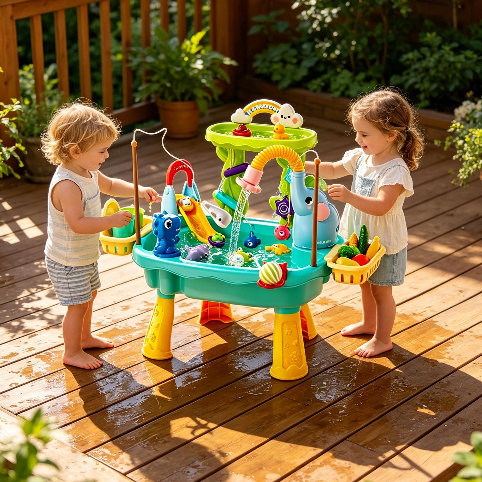 Upgraded Toddler Water Table K - огляд і ціна Kids Outdoor Sensory Table