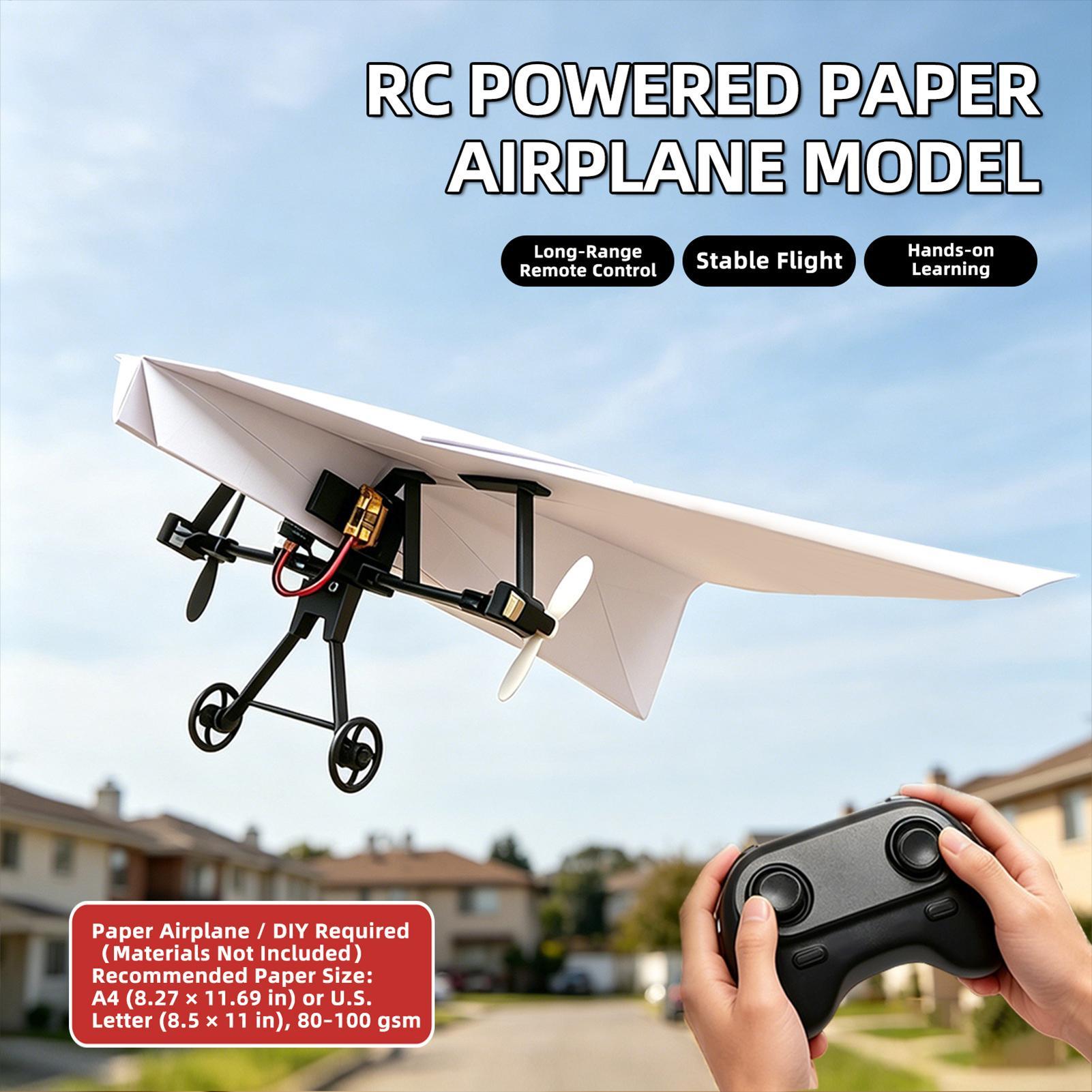 DIY RC Paper Airplane Kit Plan - огляд і ціна Kids Outdoor Kit