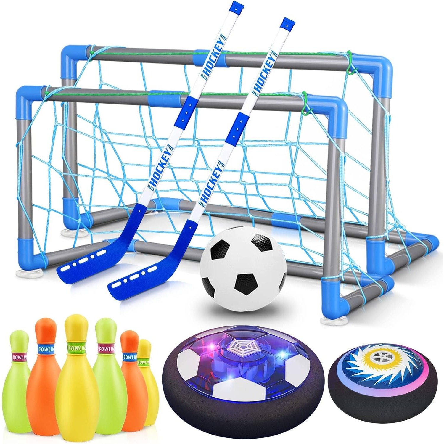 3-in-1 Hover Soccer Ball Hocke - огляд і ціна Kids Outdoor Hockey Set