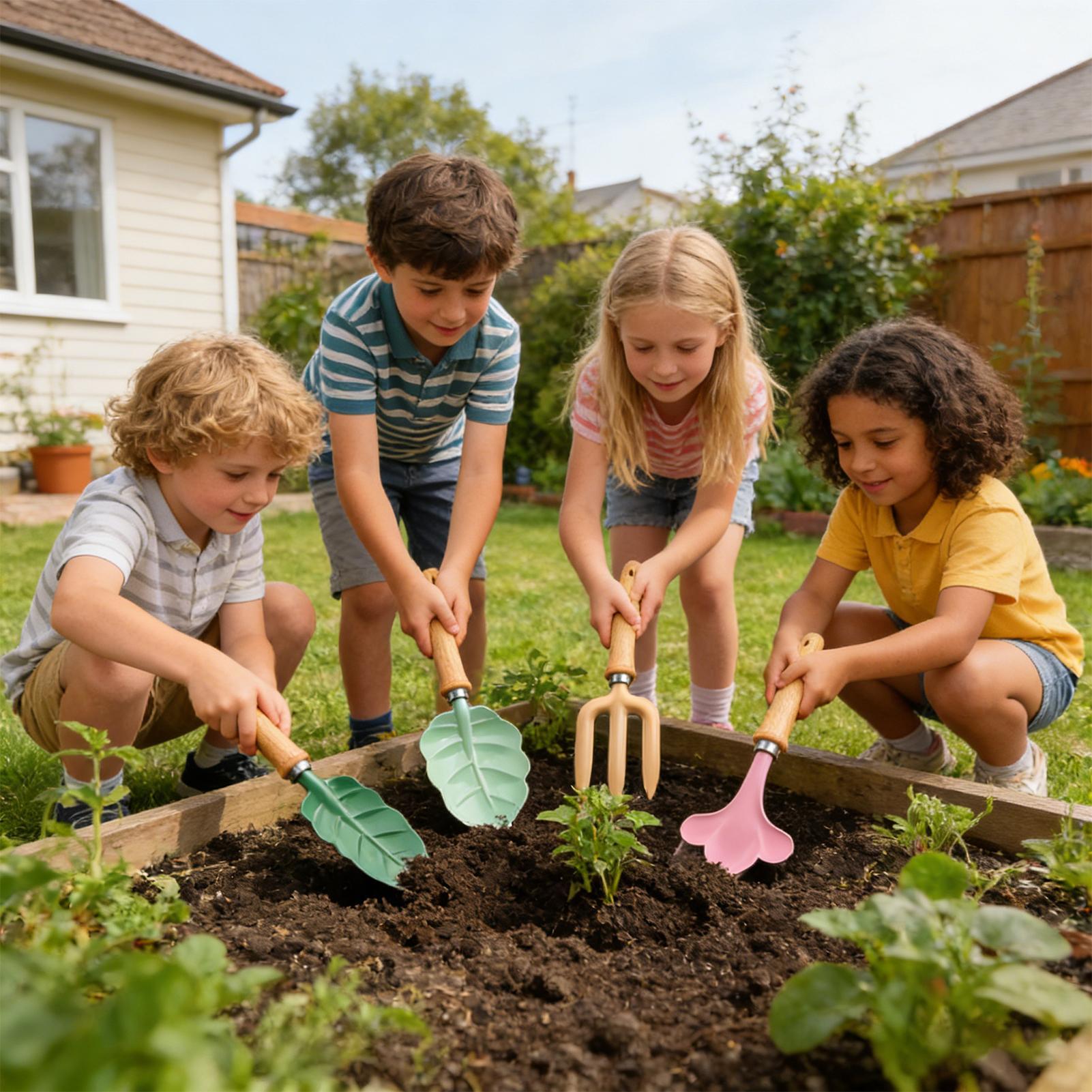 Kids Gardening Set 4 Piece Lea - огляд і ціна Kids Outdoor Play Yard