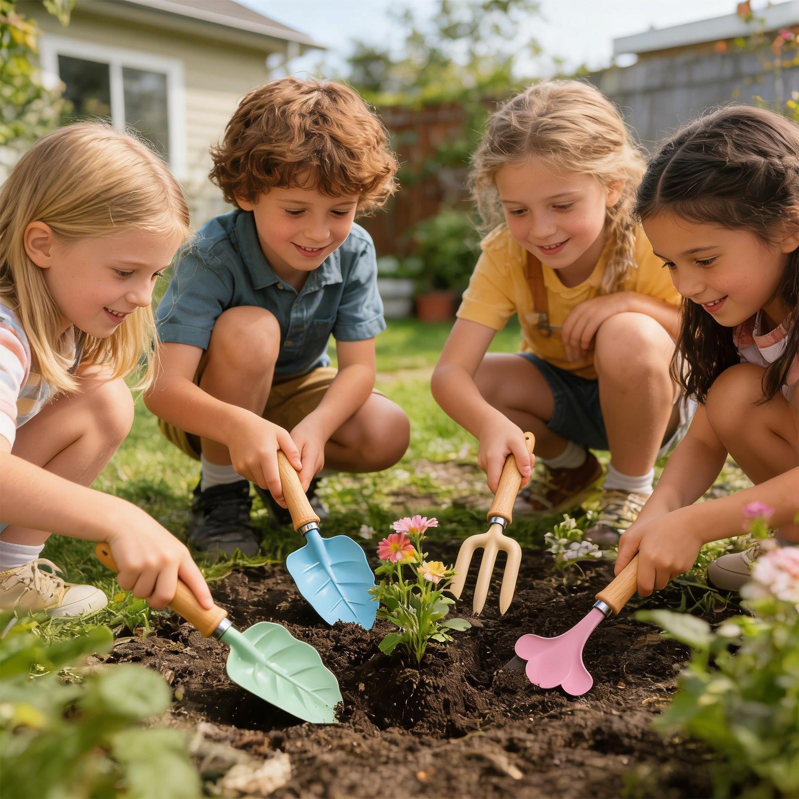 Kids Gardening Set 4 Piece Lea - огляд і ціна Kids Outdoor Play Yard