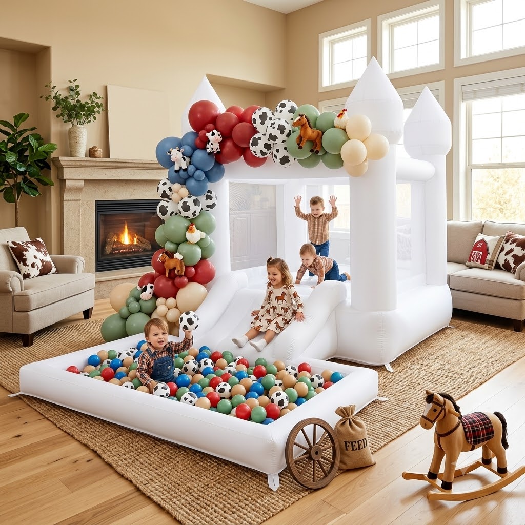 12FT Oxford Inflatable White B - огляд і ціна Kids Outdoor Wendy House