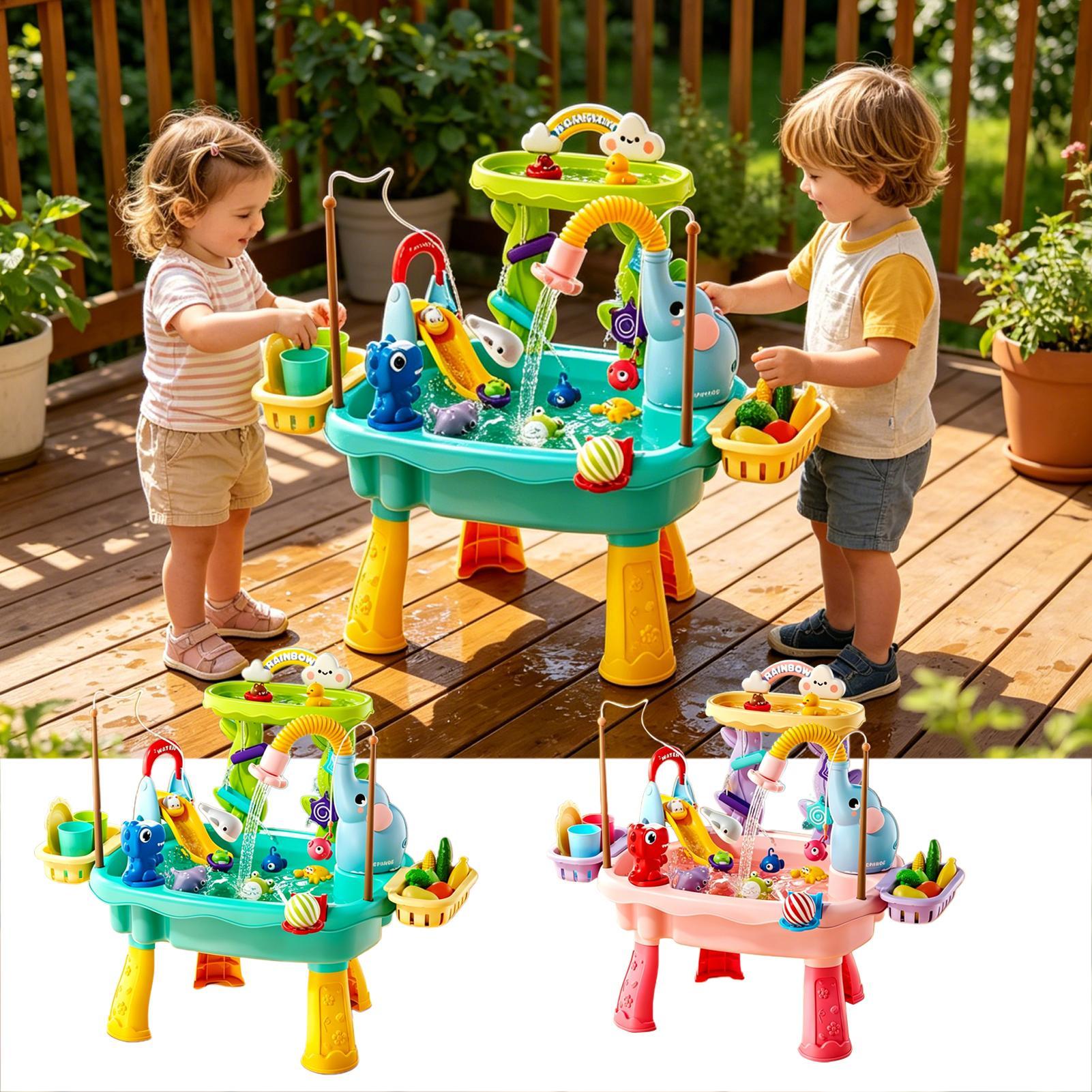 Water Activity Table for Kids, - огляд і ціна Kids Outdoor Sensory Table