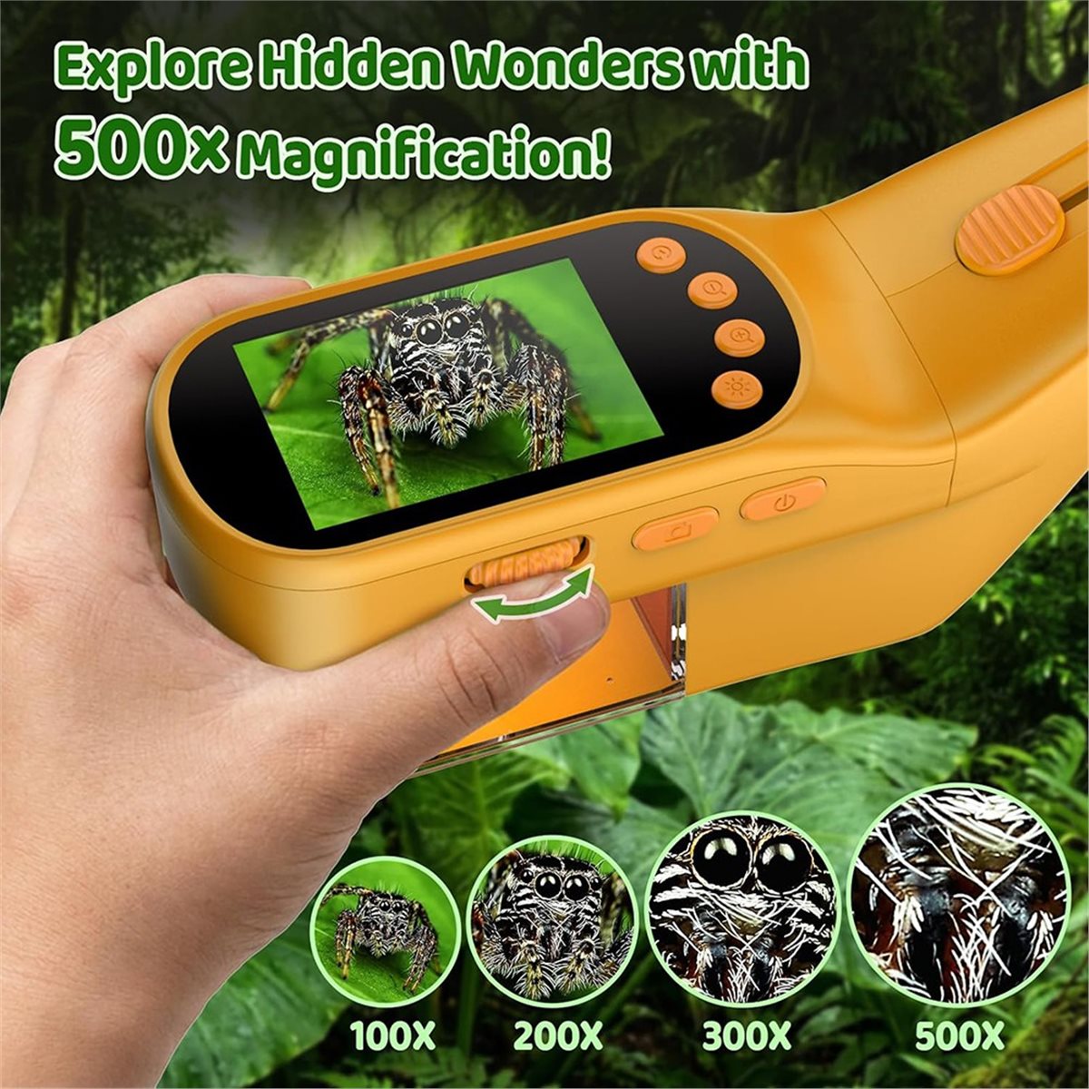 500X Handheld Microscope for K - огляд і ціна Kids Outdoor Microscope