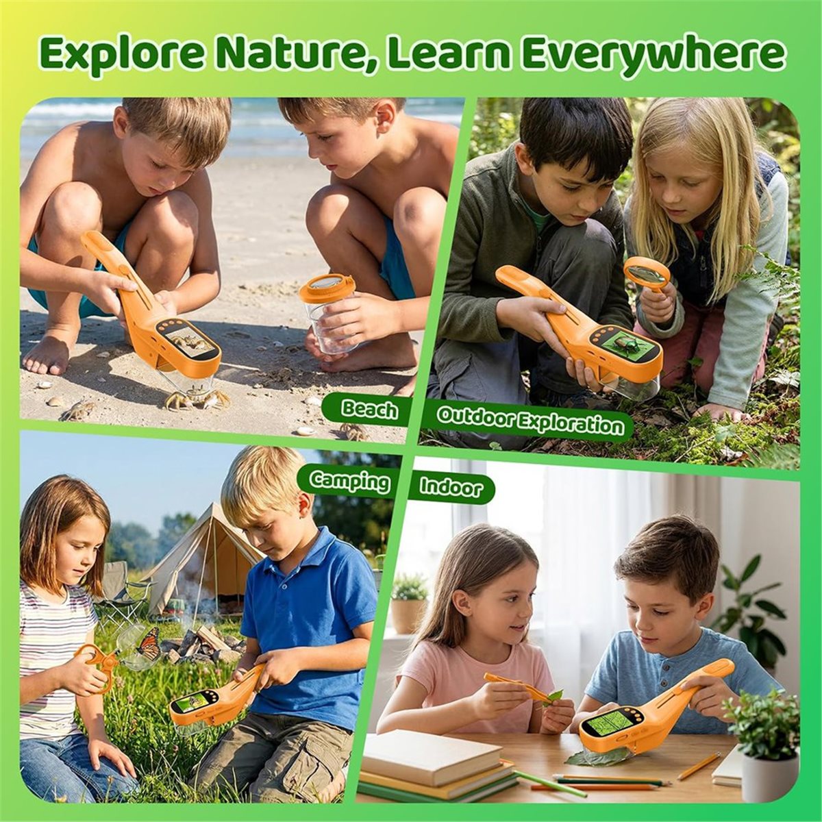 500X Handheld Microscope for K - огляд і ціна Kids Outdoor Microscope