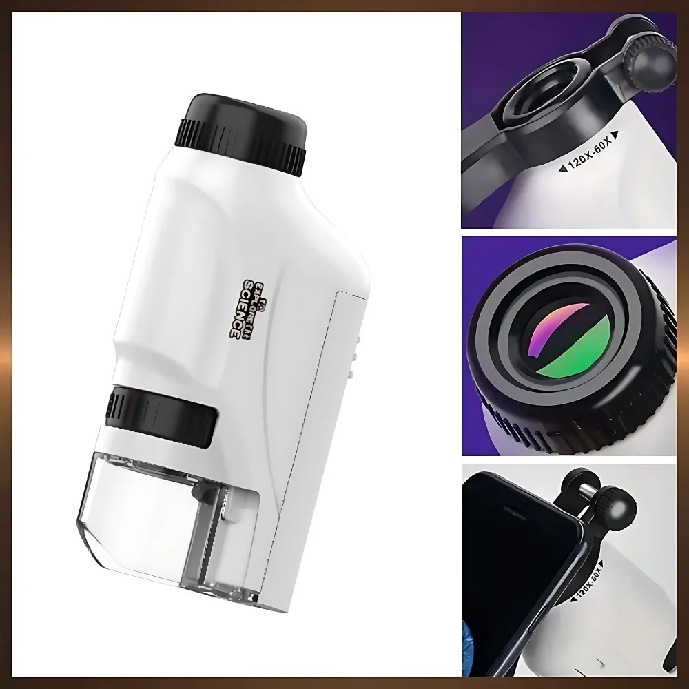 Handheld Pocket Microscope 60X - огляд і ціна Kids Outdoor Microscope