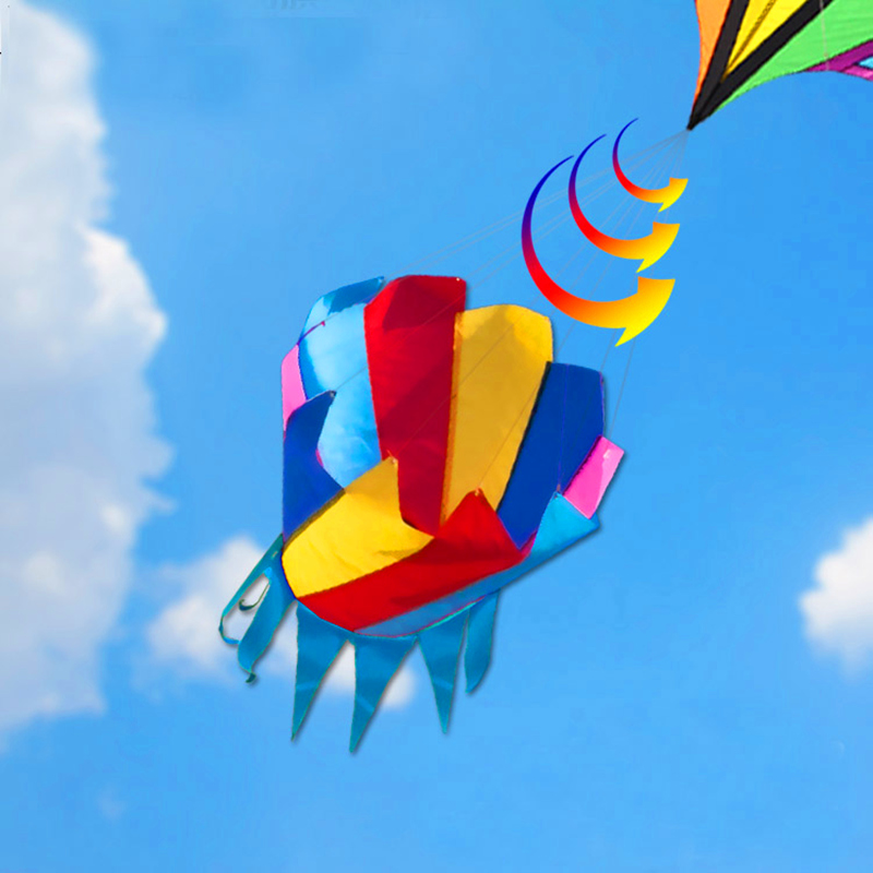 Large rainbow kite nylon winds - огляд і ціна Kite Easy Fly Kids