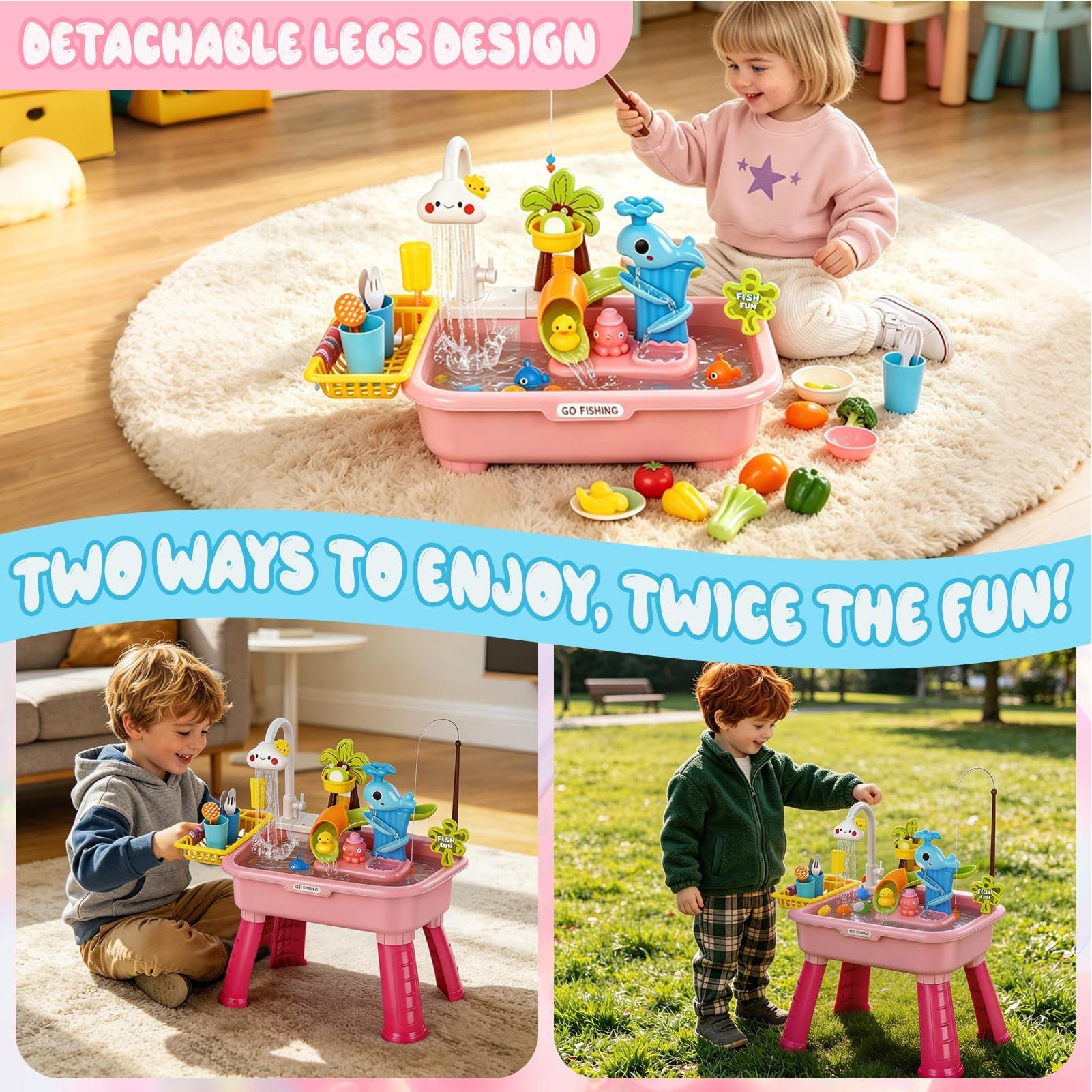 Upgraded Toddler Water Table K - огляд і ціна Kids Outdoor Sensory Table
