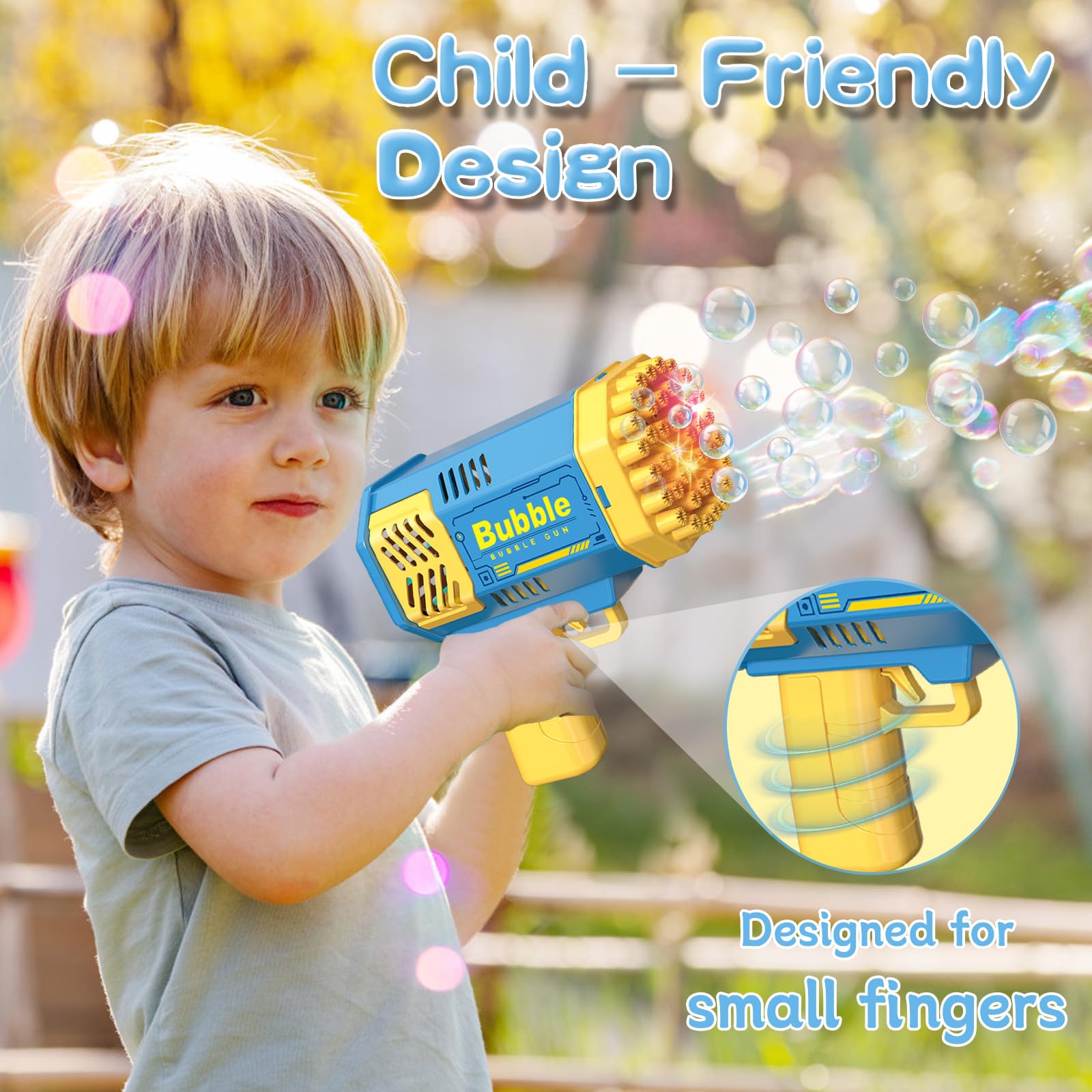 40 Holes Bubble Gun for Kids,  - огляд і ціна Kids Outdoor Easter Gifts