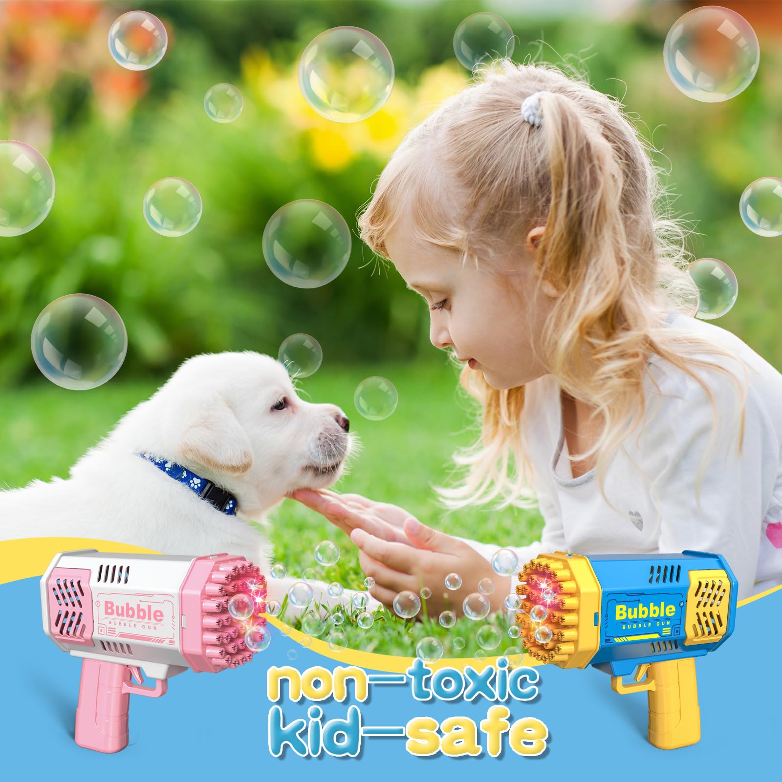 40 Holes Bubble Gun for Kids,  - огляд і ціна Kids Outdoor Easter Gifts