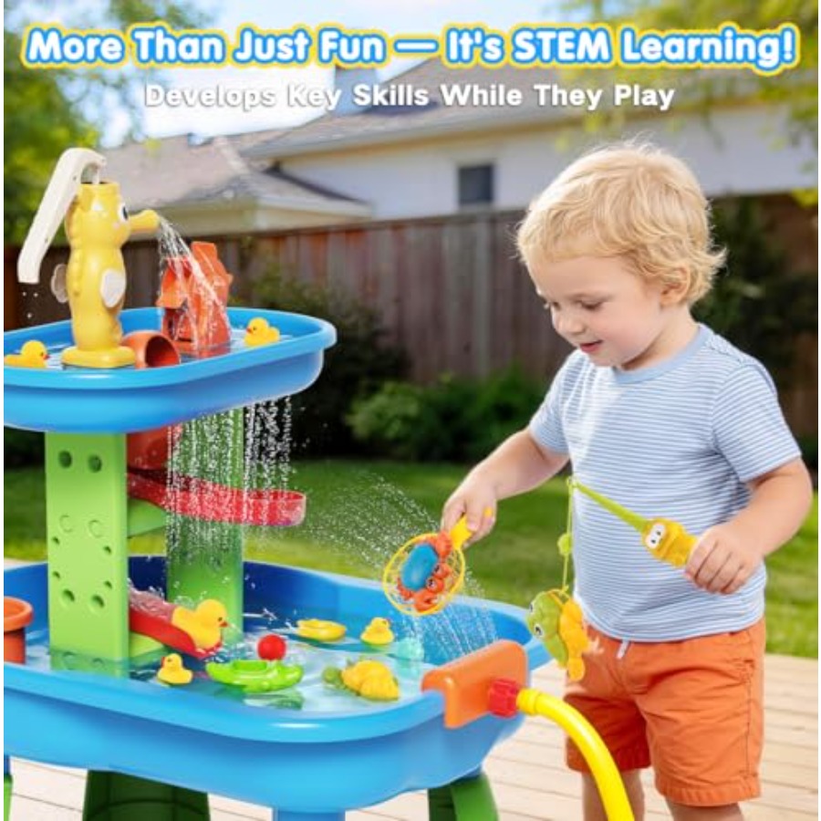 Outdoor water table for kids 3 - огляд і ціна Kids Outdoor Sensory Table