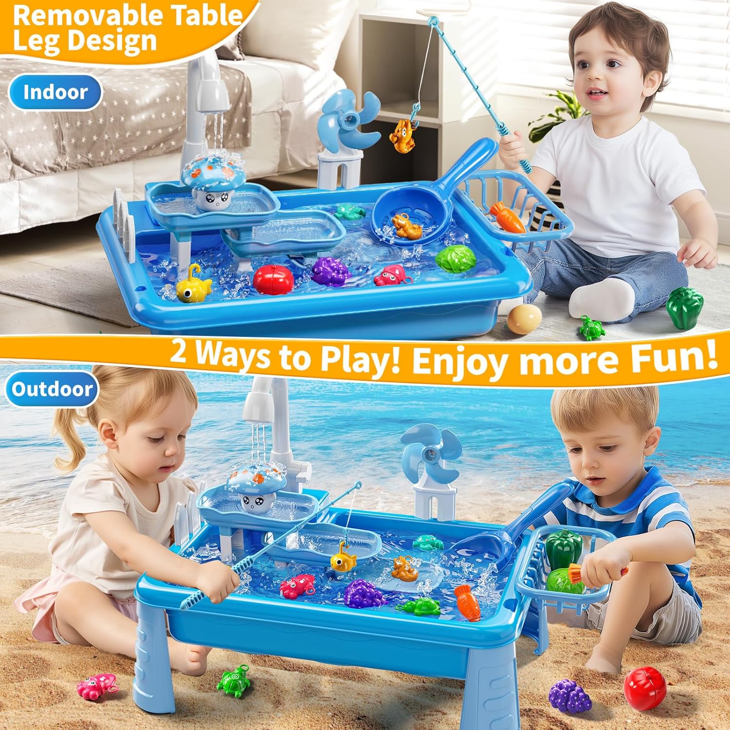 Water Table Play Sink Toy for  - огляд і ціна Kids Outdoor Activity Table