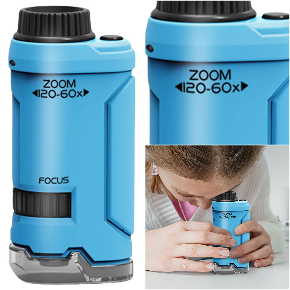 New 60x-120x Handheld Microsco - огляд і ціна Kids Outdoor Microscope