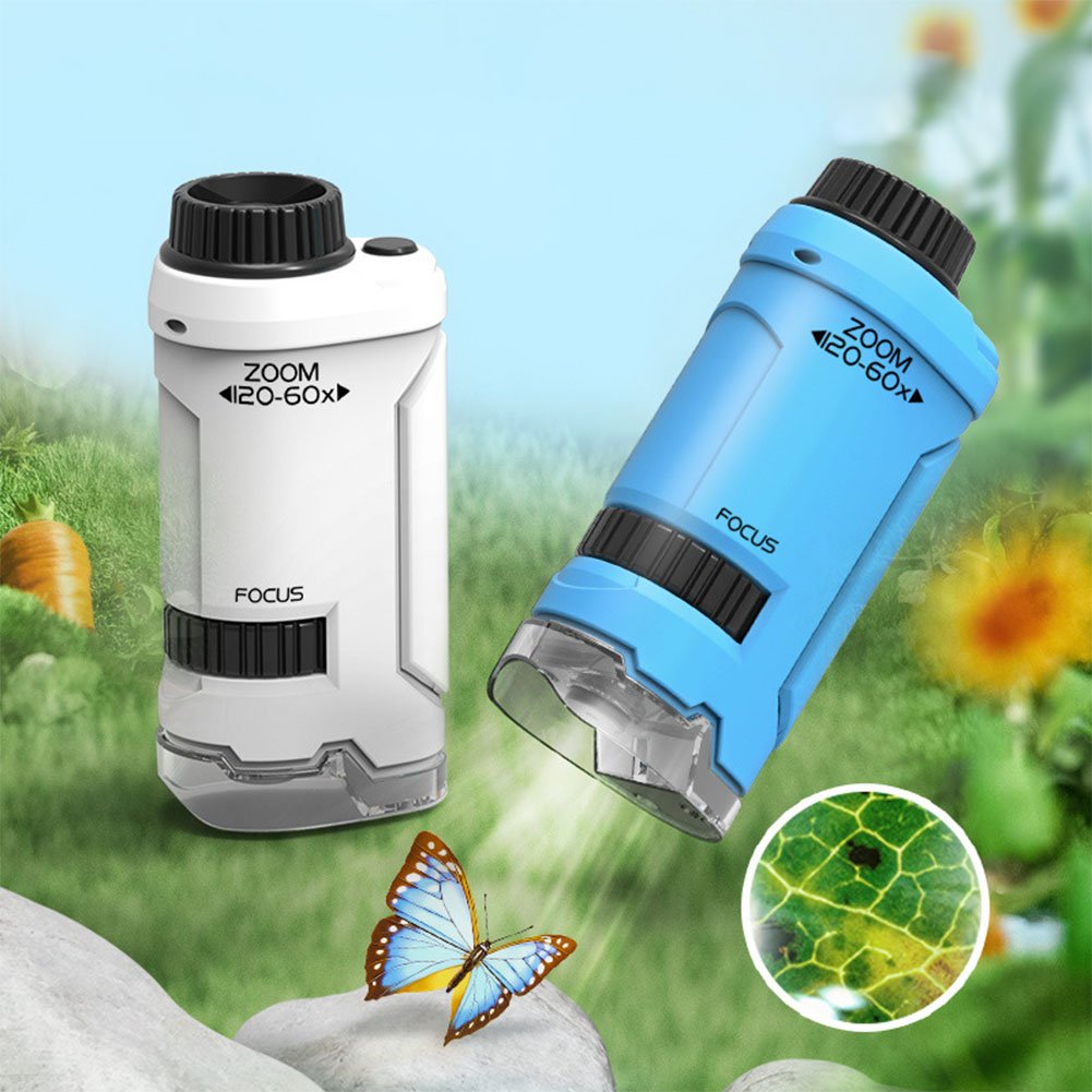 New 60x-120x Handheld Microsco - огляд і ціна Kids Outdoor Microscope