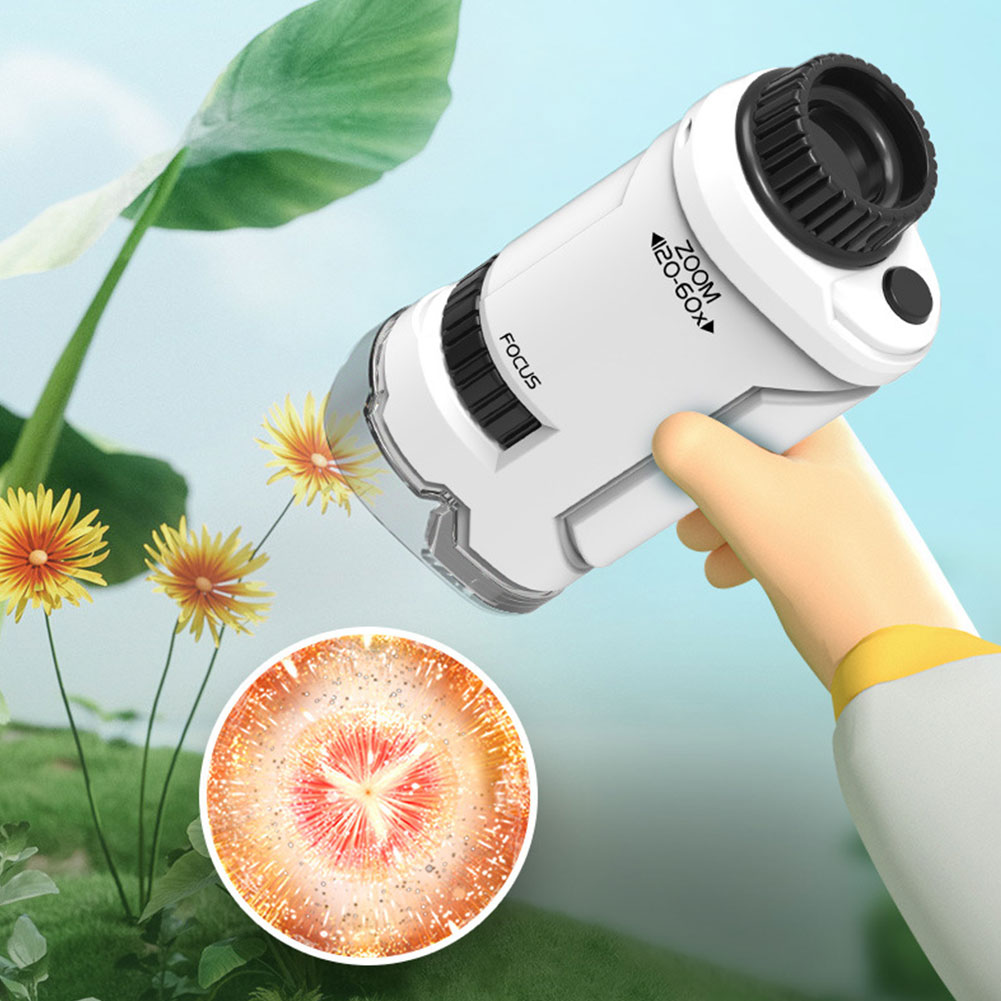 New 60x-120x Handheld Microsco - огляд і ціна Kids Outdoor Microscope