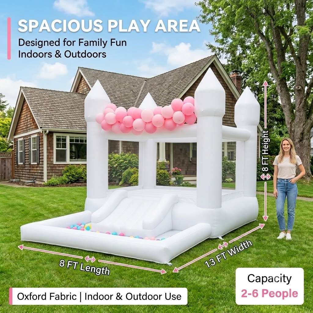 (Come with blower)13x8x8FT Inf - огляд і ціна Kids Indoor Outdoor Trampoline