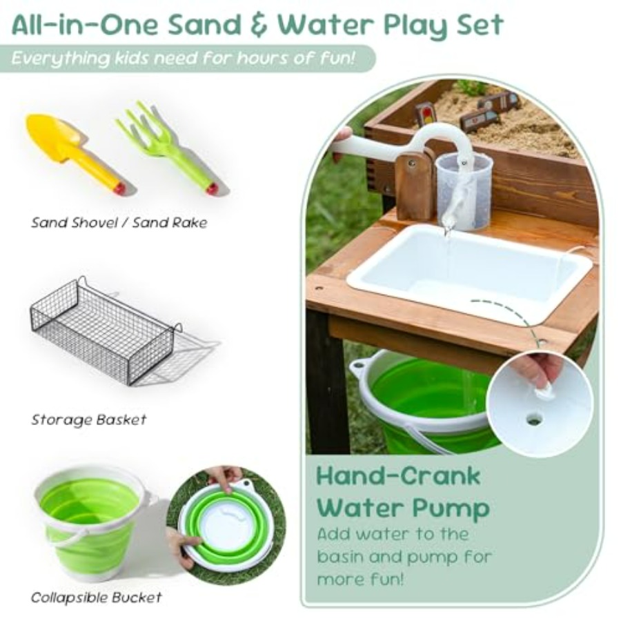 Outdoor wooden sand table for  - огляд і ціна Kids Outdoor Activity Table