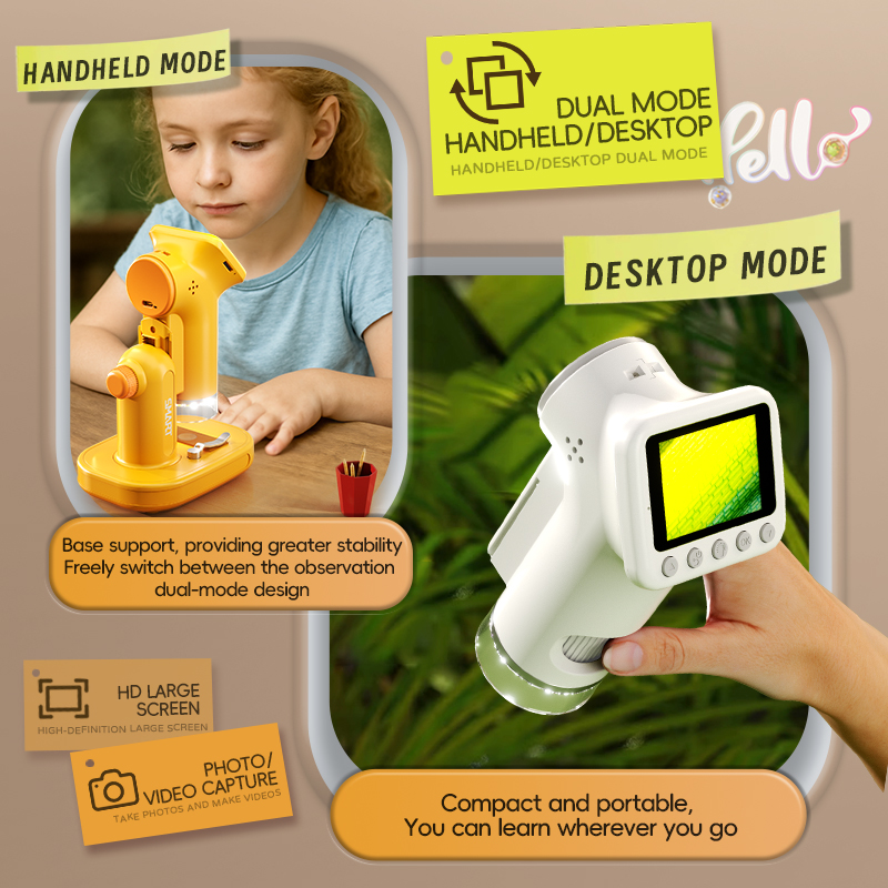 1600X Handheld Microscope 2 In - огляд і ціна Kids Outdoor Microscope