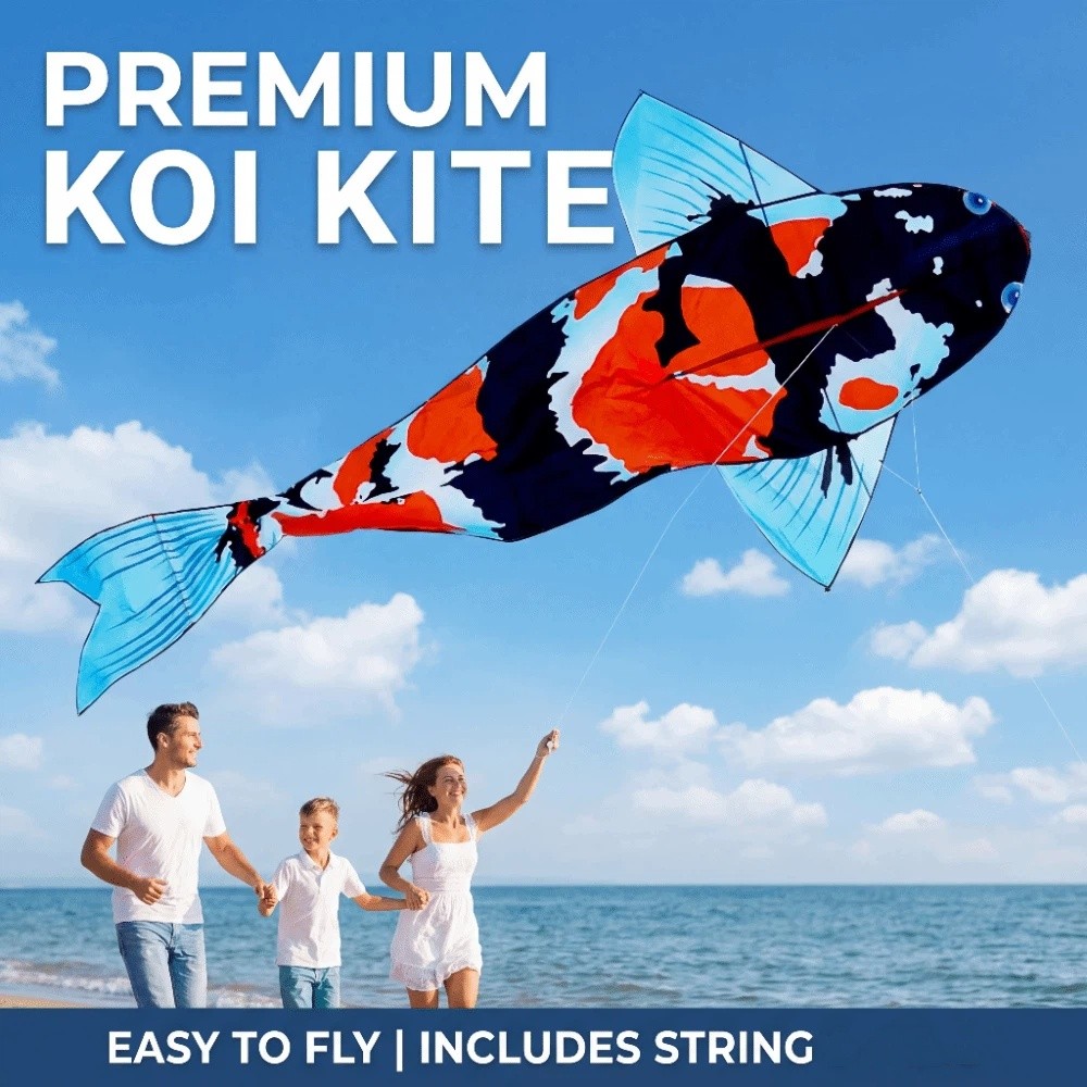 New Easy To Fly Large Fish Kit - огляд і ціна Kite Easy Fly Kids